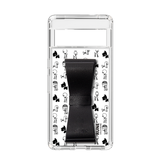 Slim Protection Case - STAND & RING RIBBON Black［ Rune Naito - RUNE Animal Dog ］