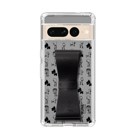 Slim Protection Case - STAND & RING RIBBON Black［ Rune Naito - RUNE Animal Dog ］