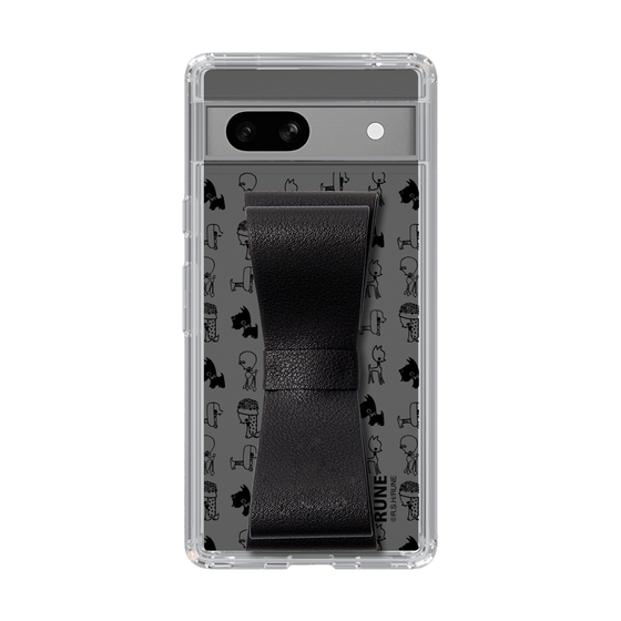 Slim Protection Case - STAND & RING RIBBON Black［ Rune Naito - RUNE Animal Dog ］