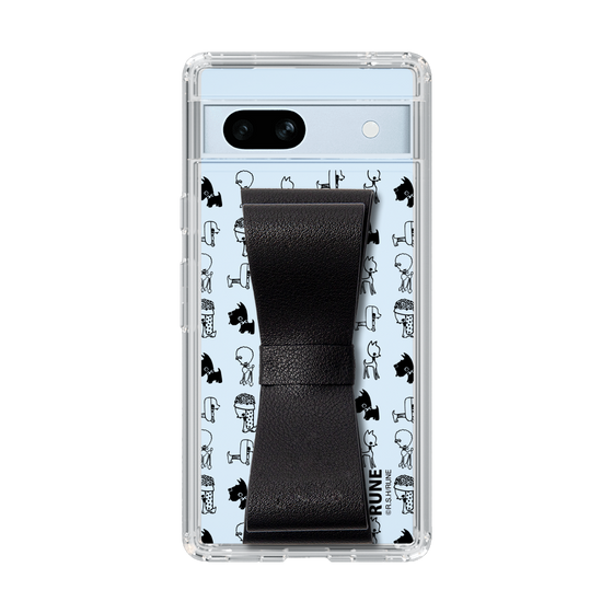 Slim Protection Case - STAND & RING RIBBON Black［ Rune Naito - RUNE Animal Dog ］