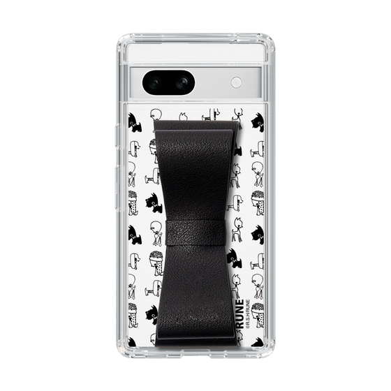 Slim Protection Case - STAND & RING RIBBON Black［ Rune Naito - RUNE Animal Dog ］