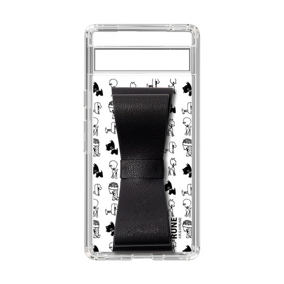 Slim Protection Case - STAND & RING RIBBON Black［ Rune Naito - RUNE Animal Dog ］