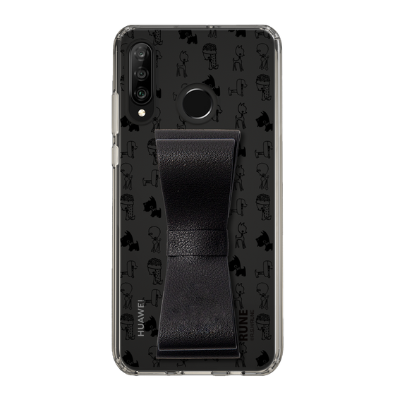 Slim Protection Case - STAND & RING RIBBON Black［ Rune Naito - RUNE Animal Dog ］