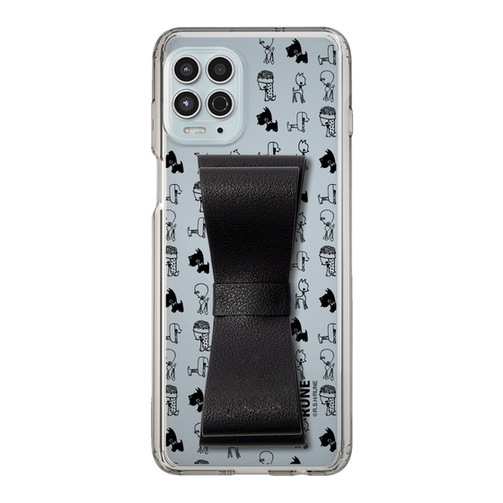 Slim Protection Case - STAND & RING RIBBON Black［ Rune Naito - RUNE Animal Dog ］