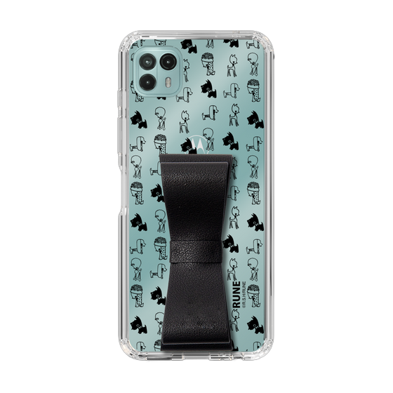 Slim Protection Case - STAND & RING RIBBON Black［ Rune Naito - RUNE Animal Dog ］