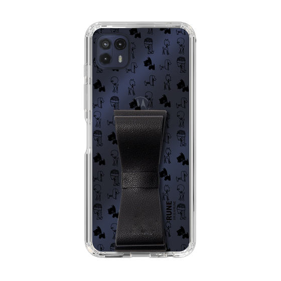 Slim Protection Case - STAND & RING RIBBON Black［ Rune Naito - RUNE Animal Dog ］