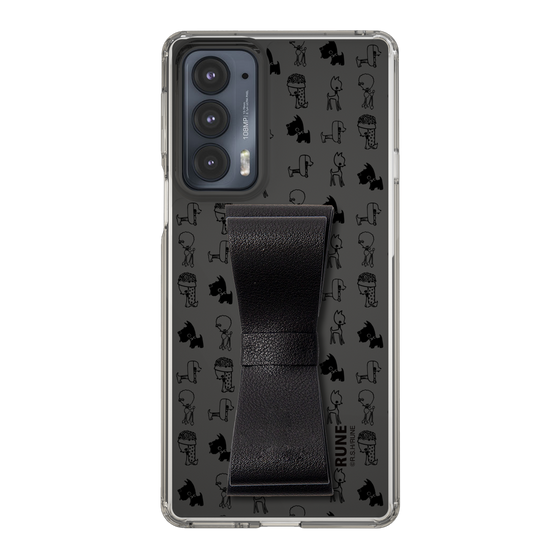 Slim Protection Case - STAND & RING RIBBON Black［ Rune Naito - RUNE Animal Dog ］