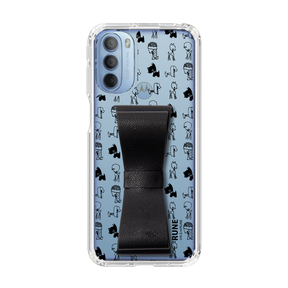 Slim Protection Case - STAND & RING RIBBON Black［ Rune Naito - RUNE Animal Dog ］