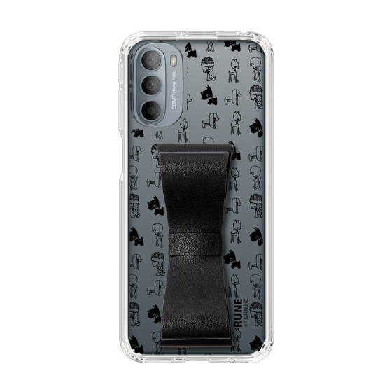 Slim Protection Case - STAND & RING RIBBON Black［ Rune Naito - RUNE Animal Dog ］