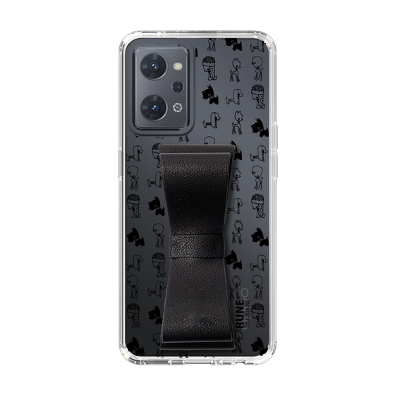 Slim Protection Case - STAND & RING RIBBON Black［ Rune Naito - RUNE Animal Dog ］