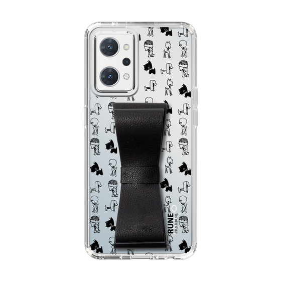 Slim Protection Case - STAND & RING RIBBON Black［ Rune Naito - RUNE Animal Dog ］