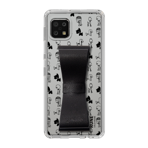 Slim Protection Case - STAND & RING RIBBON Black［ Rune Naito - RUNE Animal Dog ］