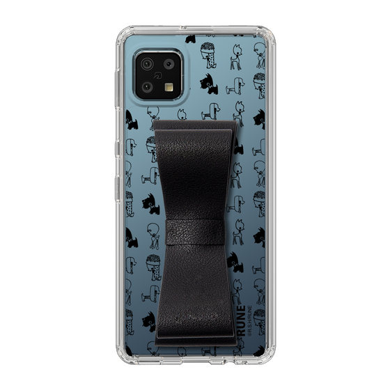 Slim Protection Case - STAND & RING RIBBON Black［ Rune Naito - RUNE Animal Dog ］