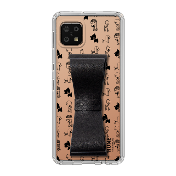 Slim Protection Case - STAND & RING RIBBON Black［ Rune Naito - RUNE Animal Dog ］