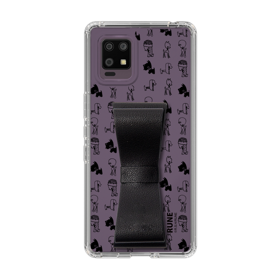 Slim Protection Case - STAND & RING RIBBON Black［ Rune Naito - RUNE Animal Dog ］