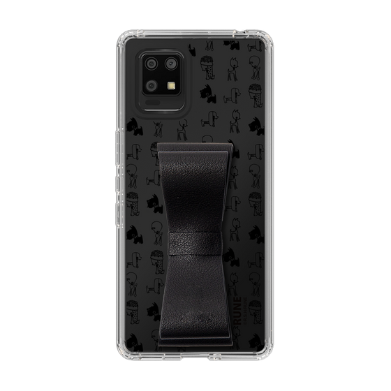 Slim Protection Case - STAND & RING RIBBON Black［ Rune Naito - RUNE Animal Dog ］