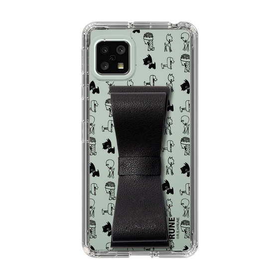 Slim Protection Case - STAND & RING RIBBON Black［ Rune Naito - RUNE Animal Dog ］