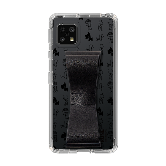 Slim Protection Case - STAND & RING RIBBON Black［ Rune Naito - RUNE Animal Dog ］