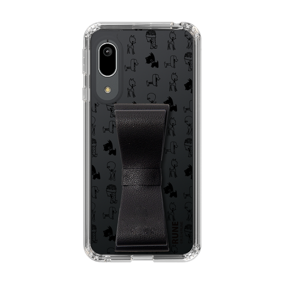 Slim Protection Case - STAND & RING RIBBON Black［ Rune Naito - RUNE Animal Dog ］
