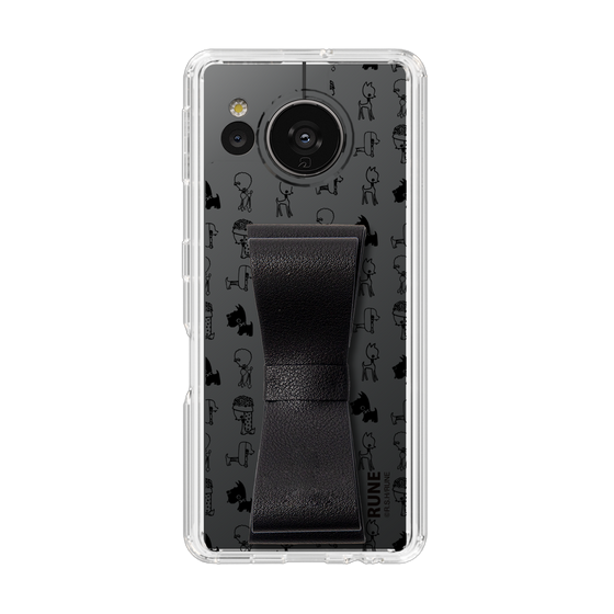 Slim Protection Case - STAND & RING RIBBON Black［ Rune Naito - RUNE Animal Dog ］