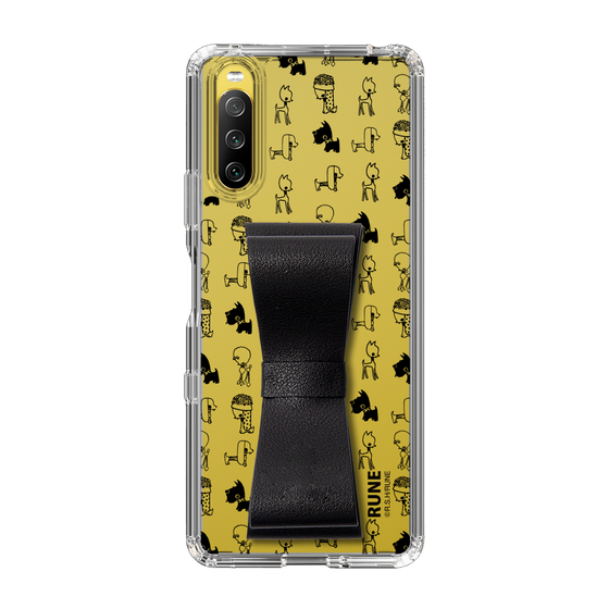 Slim Protection Case - STAND & RING RIBBON Black［ Rune Naito - RUNE Animal Dog ］