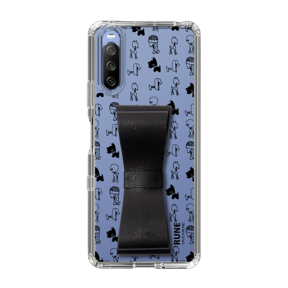 Slim Protection Case - STAND & RING RIBBON Black［ Rune Naito - RUNE Animal Dog ］