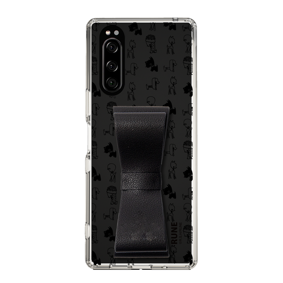 Slim Protection Case - STAND & RING RIBBON Black［ Rune Naito - RUNE Animal Dog ］