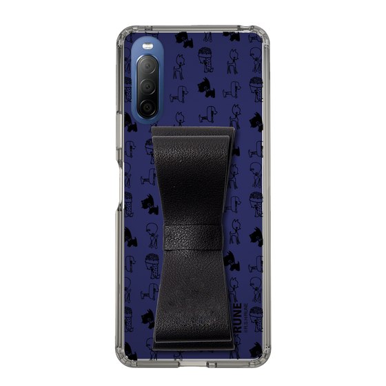 Slim Protection Case - STAND & RING RIBBON Black［ Rune Naito - RUNE Animal Dog ］