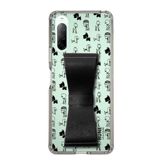Slim Protection Case - STAND & RING RIBBON Black［ Rune Naito - RUNE Animal Dog ］