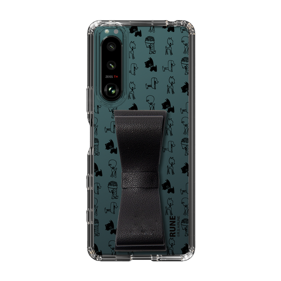 Slim Protection Case - STAND & RING RIBBON Black［ Rune Naito - RUNE Animal Dog ］