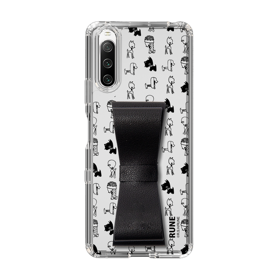 Slim Protection Case - STAND & RING RIBBON Black［ Rune Naito - RUNE Animal Dog ］