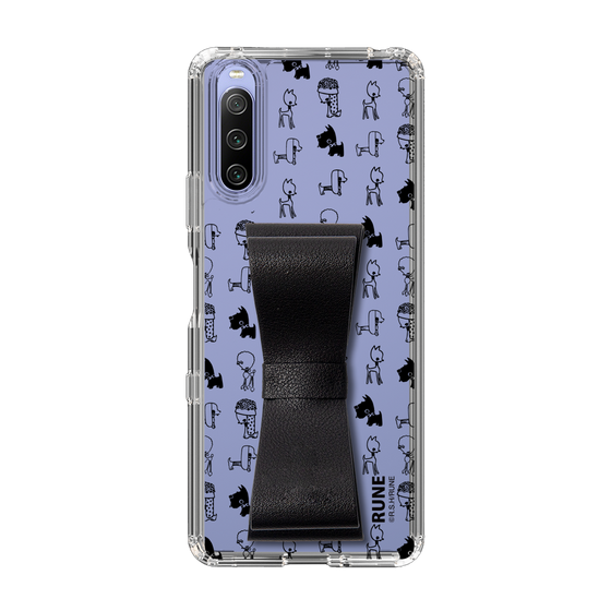 Slim Protection Case - STAND & RING RIBBON Black［ Rune Naito - RUNE Animal Dog ］