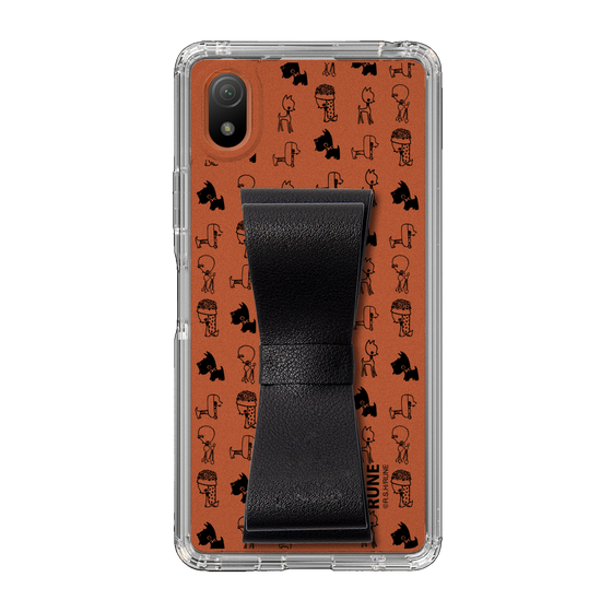 Slim Protection Case - STAND & RING RIBBON Black［ Rune Naito - RUNE Animal Dog ］