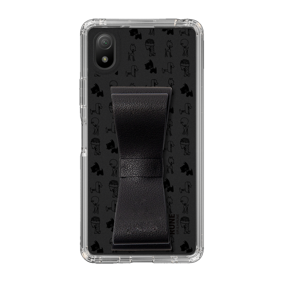 Slim Protection Case - STAND & RING RIBBON Black［ Rune Naito - RUNE Animal Dog ］