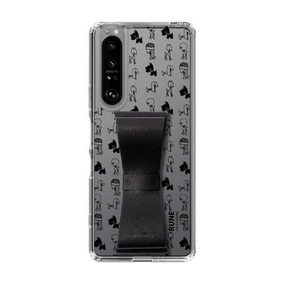 Slim Protection Case - STAND & RING RIBBON Black［ Rune Naito - RUNE Animal Dog ］