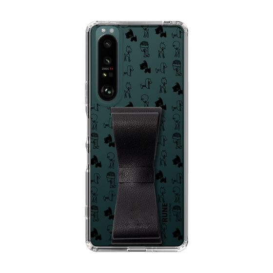 Slim Protection Case - STAND & RING RIBBON Black［ Rune Naito - RUNE Animal Dog ］