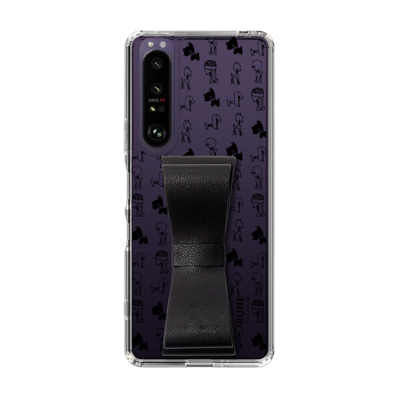 Slim Protection Case - STAND & RING RIBBON Black［ Rune Naito - RUNE Animal Dog ］
