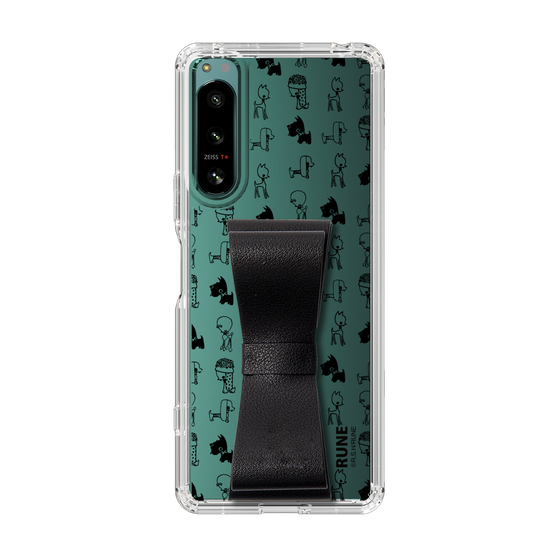 Slim Protection Case - STAND & RING RIBBON Black［ Rune Naito - RUNE Animal Dog ］