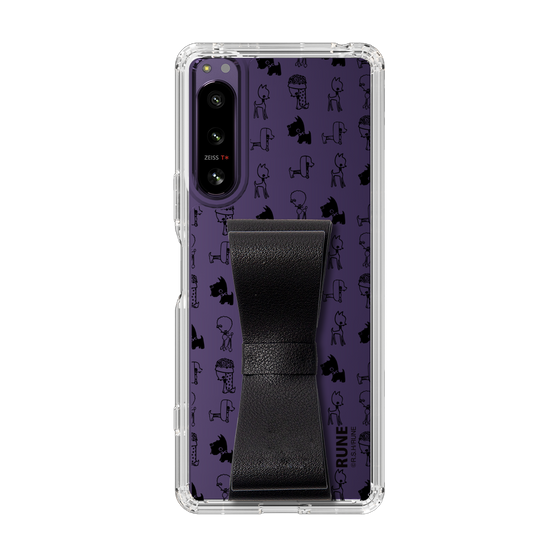 Slim Protection Case - STAND & RING RIBBON Black［ Rune Naito - RUNE Animal Dog ］
