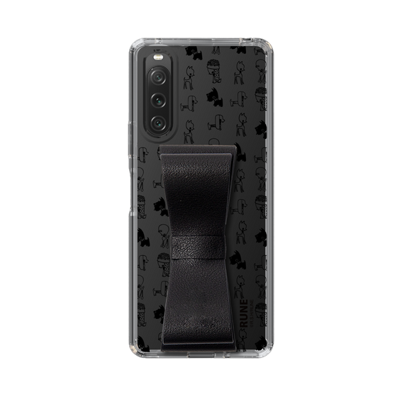 Slim Protection Case - STAND & RING RIBBON Black［ Rune Naito - RUNE Animal Dog ］