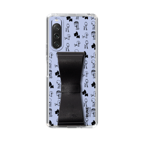 Slim Protection Case - STAND & RING RIBBON Black［ Rune Naito - RUNE Animal Dog ］