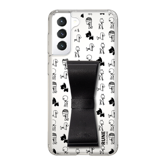 Slim Protection Case - STAND & RING RIBBON Black［ Rune Naito - RUNE Animal Dog ］