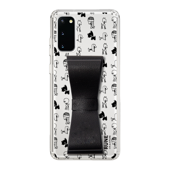 Slim Protection Case - STAND & RING RIBBON Black［ Rune Naito - RUNE Animal Dog ］