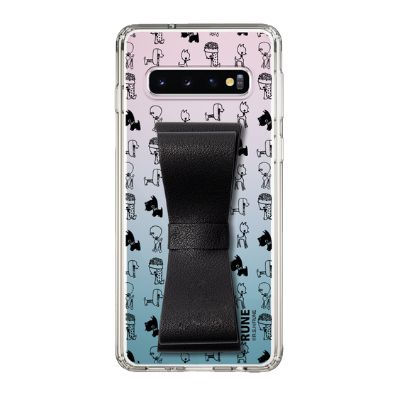 Slim Protection Case - STAND & RING RIBBON Black［ Rune Naito - RUNE Animal Dog ］
