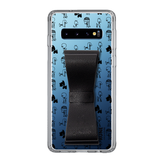 Slim Protection Case - STAND & RING RIBBON Black［ Rune Naito - RUNE Animal Dog ］