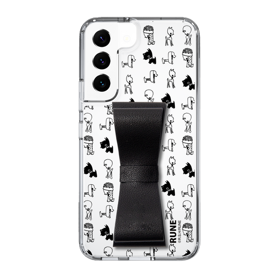 Slim Protection Case - STAND & RING RIBBON Black［ Rune Naito - RUNE Animal Dog ］