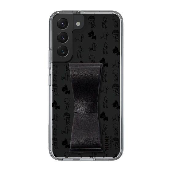 Slim Protection Case - STAND & RING RIBBON Black［ Rune Naito - RUNE Animal Dog ］
