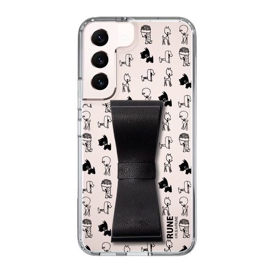Slim Protection Case - STAND & RING RIBBON Black［ Rune Naito - RUNE Animal Dog ］