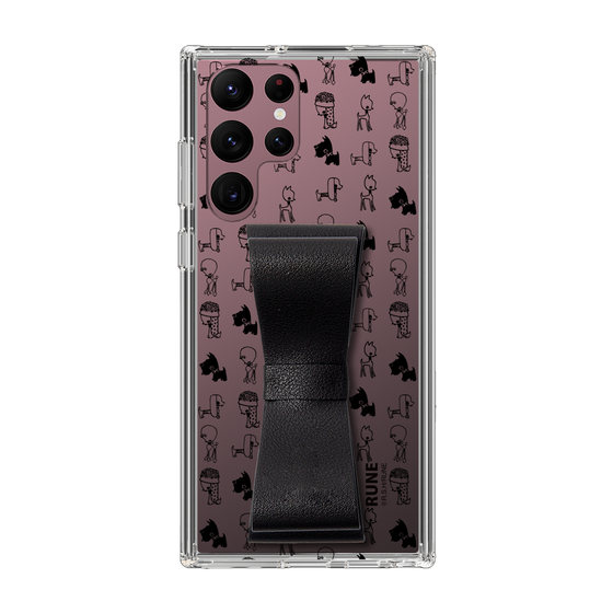 Slim Protection Case - STAND & RING RIBBON Black［ Rune Naito - RUNE Animal Dog ］