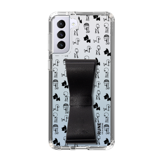 Slim Protection Case - STAND & RING RIBBON Black［ Rune Naito - RUNE Animal Dog ］